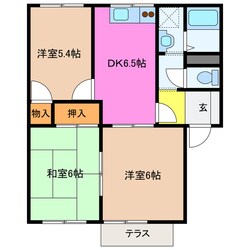 志摩赤崎駅 徒歩30分 2階の物件間取画像